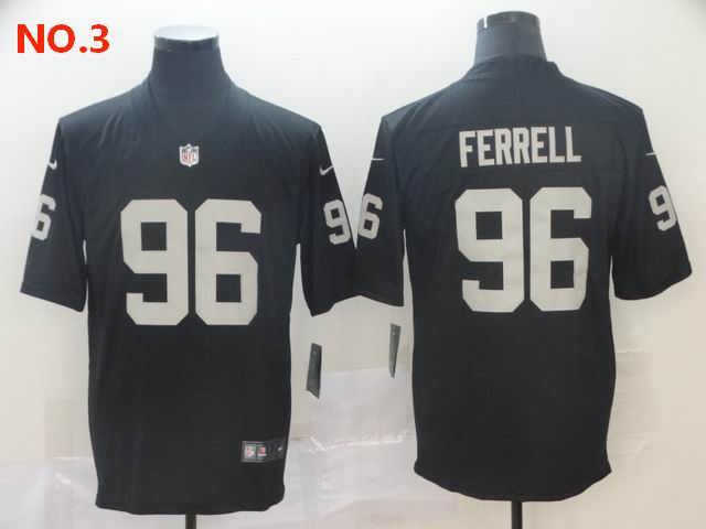 Men's Las Vegas Raiders 96 Clelin Ferrell Jersey NO.3;